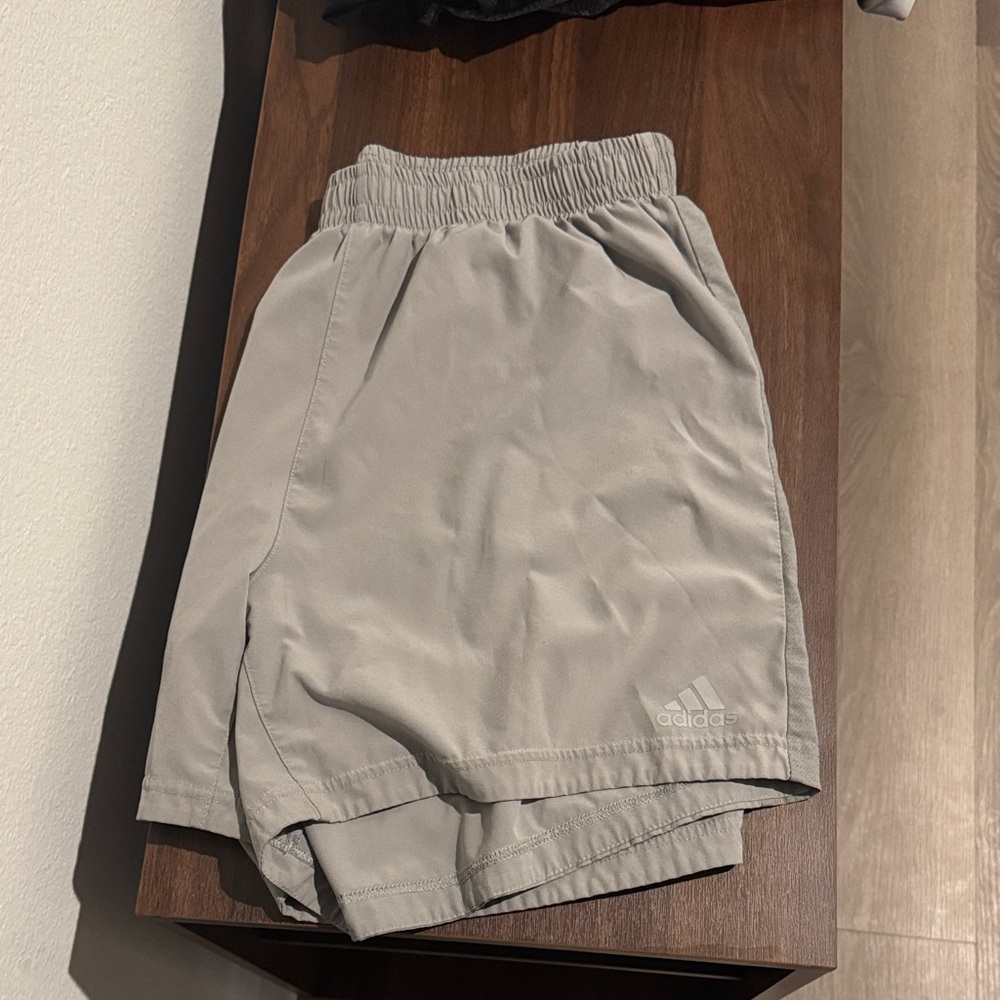 Adidas Light Gray Sports Shorts